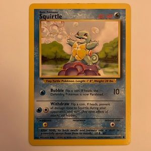 Squirtle & Wailmer Pokemon Cards